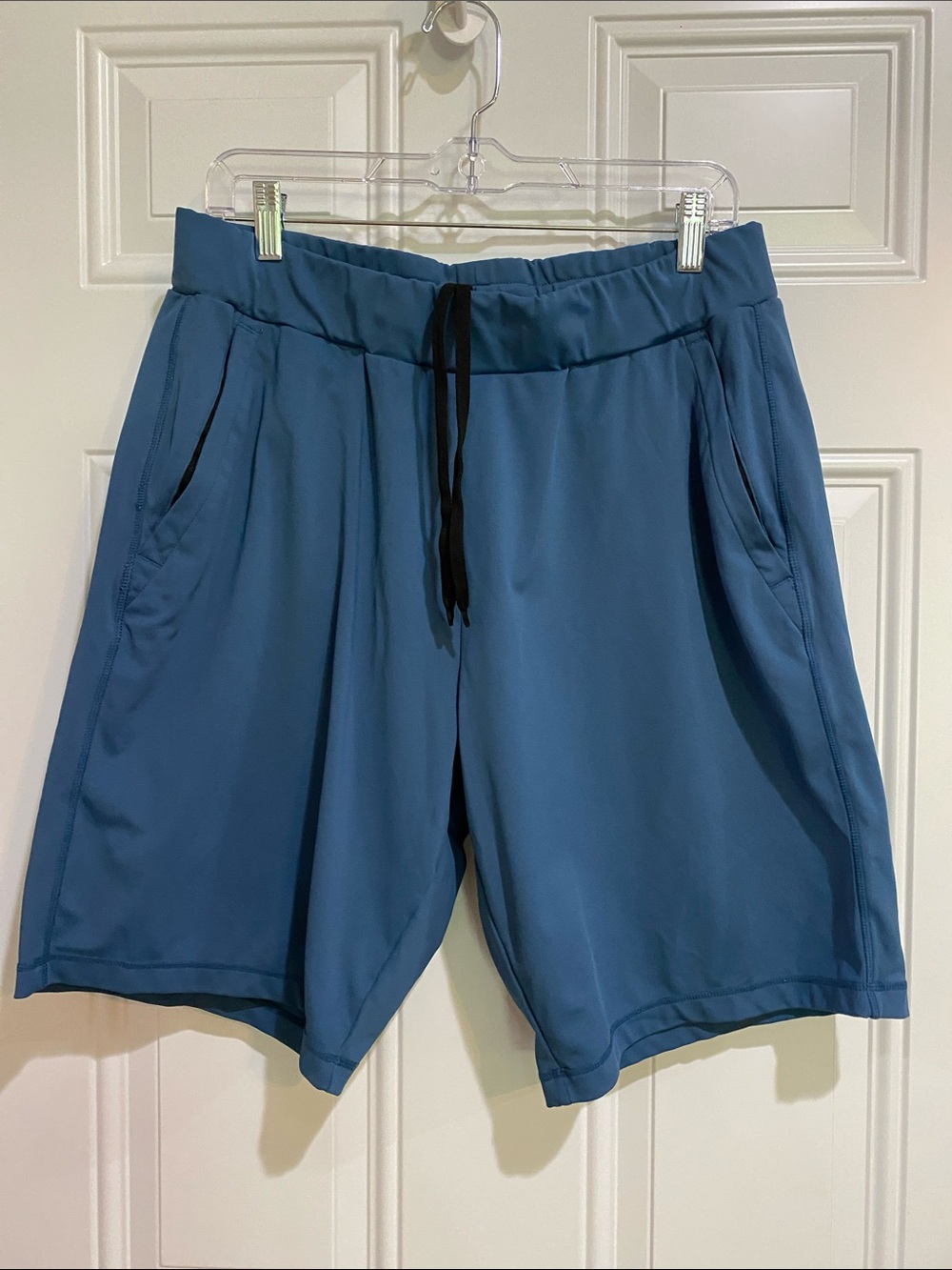 32 cool.   Men's Athletic Shorts — Blue Performance Drawstring